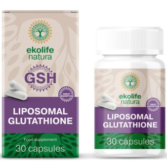 Doplňky stravy na: - Ekolife Natura Liposomal Glutathione (Lipozomální glutathion) 30 kapslí