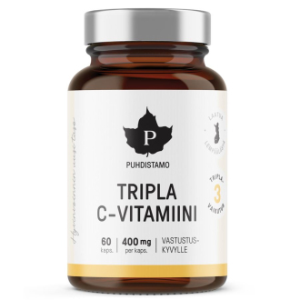 Vitamíny a minerály - Puhdistamo Triple Vitamin C 60 kapslí