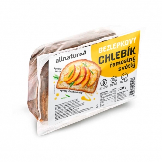 IMPORT Allnature - Allnature Bezlepkový chlebík řemeslnný světlý 235 g