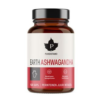 Kompletní sortiment - Puhdistamo Earth Ashwagandha BIO 120 kapslí