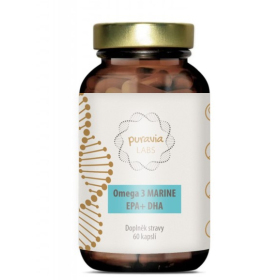 Puravia LABS Omega 3 z mořských ryb, 60 kapslí